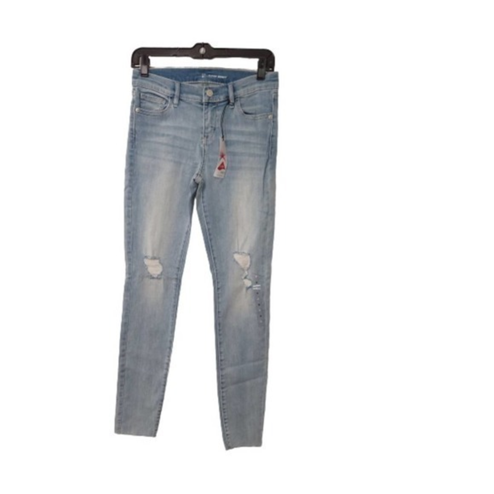 NY&C‎ Super Skinny Light Wash Raw Hem 4